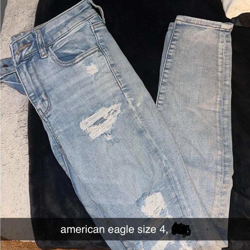 American Eagle distressed skinny jeans